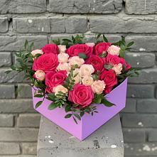 Цветочная композиция из Розы в коробке в Ровное