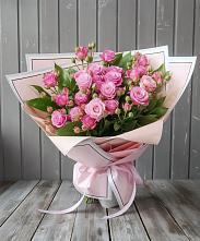 Букет Розовый кустик #REPLACE_PRED# Ровное