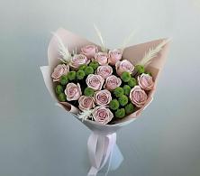 Букет цветов из:  Розы и Хризантемы #REPLACE_PRED# Ровное
