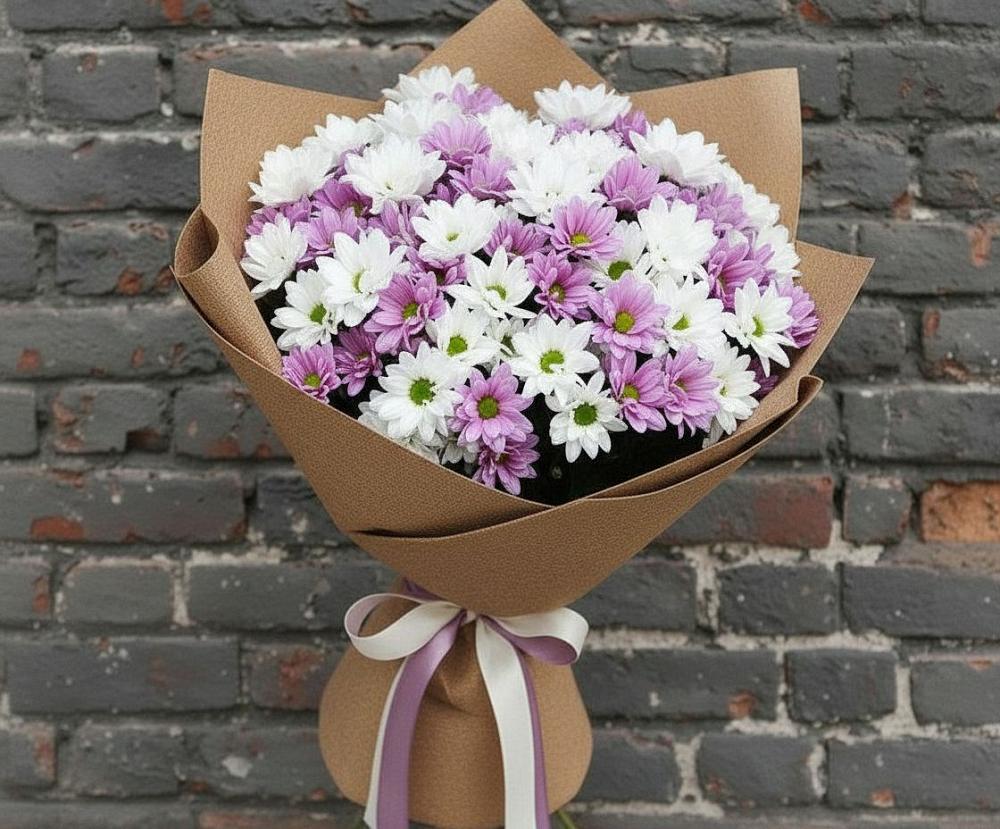Букет цветов из: Хризантемы в Ровное