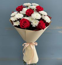 Букет цветов из:  Розы и Хризантемы в Ровное