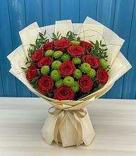 Букет цветов из:  Розы и Хризантемы в Ровное