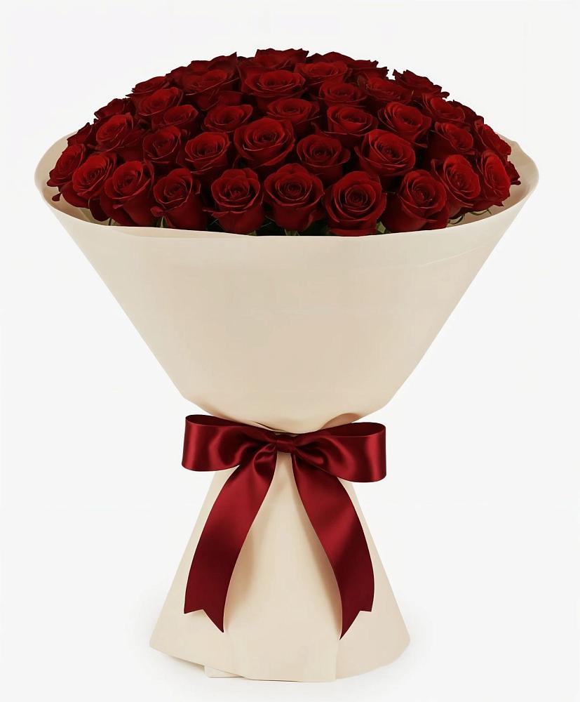 Букет 101 Бордовая роза Блэк Бакарра в Ровное