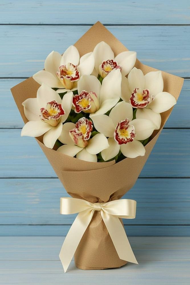 Букет цветов из: Орхидеи и Розы в Ровное